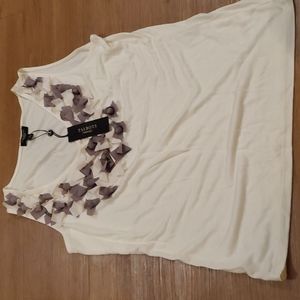 Talbots size P tank with Embellishments